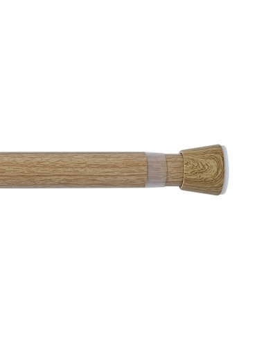 Barra extensible multiuso a presión sin taladro, madera, ø2,8 - 2,5 x 50 - 80 cm