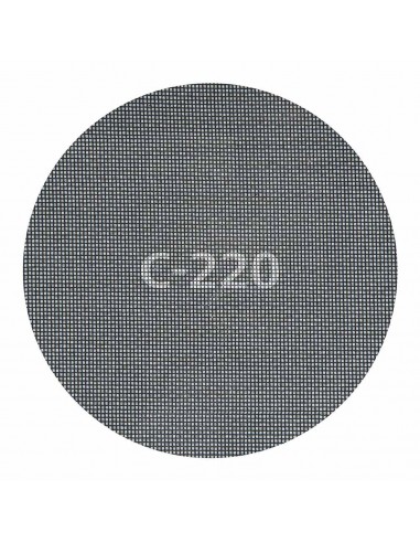 Discos de lijar autoadherentes de rejilla de carburo ø225 mm, grano 220, 5 uds