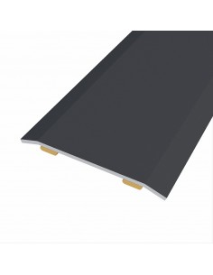 Junta de acero para mismo nivel, 40 x 3,5 mm, adhesiva, flooring, negra, 83 cm