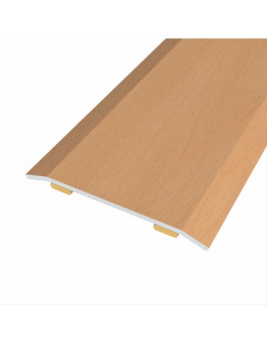 Junta de acero para mismo nivel, 40 x 3,5 mm, adhesiva, flooring, haya clara, 166 cm