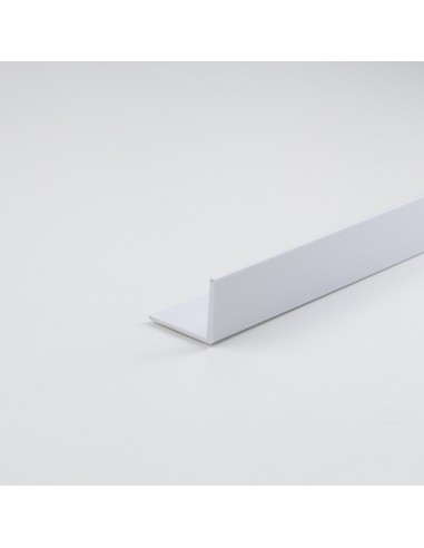 Perfil bricolaje ángulo l pvc blanco satinado 1000 x 30 x 20 mm