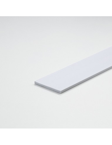 Perfil bricolaje pletina pvc blanco satinado 1000 x 30 x 3 mm