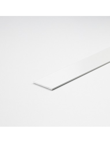 Perfil bricolaje pletina aluminio pintado blanco 1000 x 25 x 2 mm