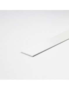 Perfil bricolaje pletina aluminio pintado blanco 1000 x 30 x 2 mm