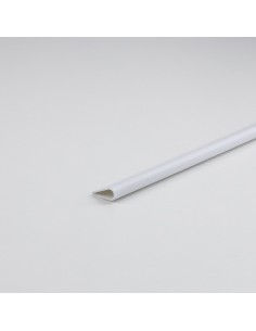 Perfil bricolaje lomo pvc blanco 1000 x ø5 mm