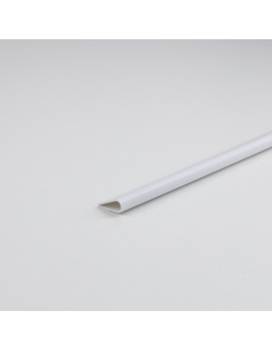 Perfil bricolaje lomo pvc blanco 1000 x ø5 mm