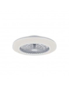 Ventilador de techo, led rgb, dc 20 w + 40 w, modelo amigo, blanco, ø48 cm