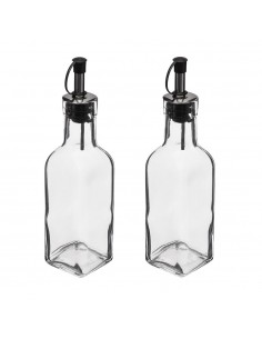 Aceitera y vinagrera de cristal 160 ml