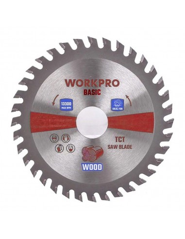 Disco de sierra circular tct para madera, basic, ø115 x 22,2 mm x 36 dientes