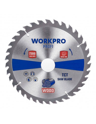 Disco de sierra circular tct para madera, profi, ø165 x 20 mm x 30 dientes