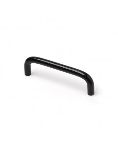 Tirador de mueble tipo asa, modelo 152, de hierro con acabado negro, 96 mm