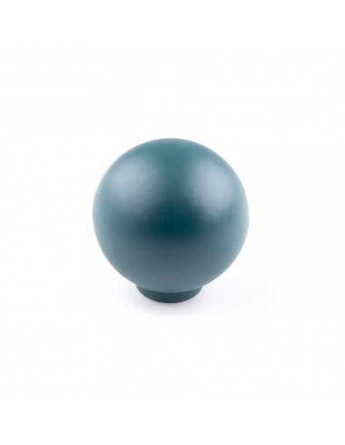 Pomo para mueble, modelo 308, de abs con acabado verde, ø28 mm