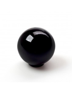 Pomo para mueble, modelo 308, de abs con acabado negro, ø28 mm