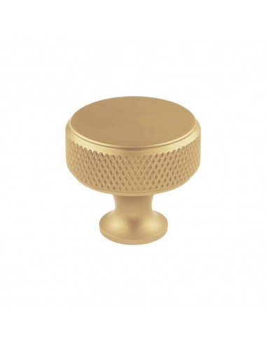 Pomo para mueble, modelo 751, de aluminio con acabado oro mate, ø30 mm