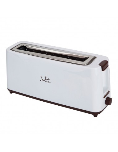 Tostadora ranura ancha 900 w, blanca-marrón
