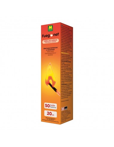 Cerillas largas 20 cm, 50 uds