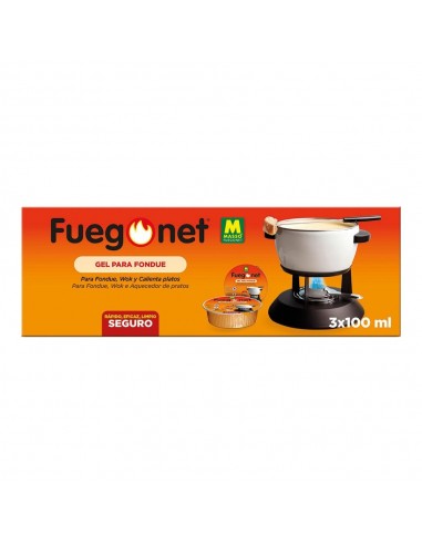 Gel para fondue 3 x 100 ml