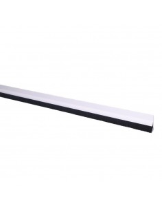 Burlete bajo puerta rigido blanco con cepillo de fibra 1 m