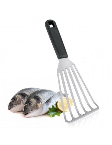 Espatula ranurada 'plancha' 7,5x28cm metaltex