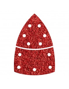 Pack 10 hojas abrasivas adhesivas, 2 piezas para madera/metal grano 40 1811000 wolfcraft