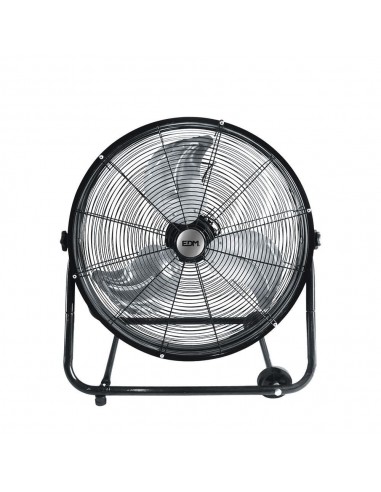 Ventilador industrial de suelo, con ruedas, negro 180 w, 59,8 db, aspas ø60 x 70 cm