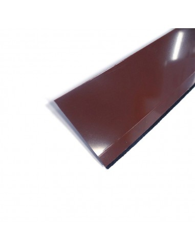 Burlete bajo puerta flexible marron con fieltro 1 m