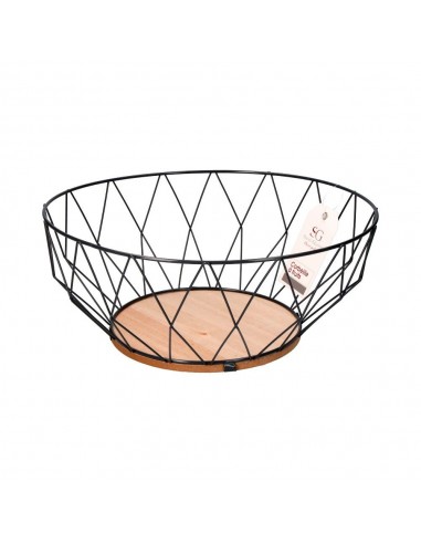 Frutero metálico baltik gris ø28 cm