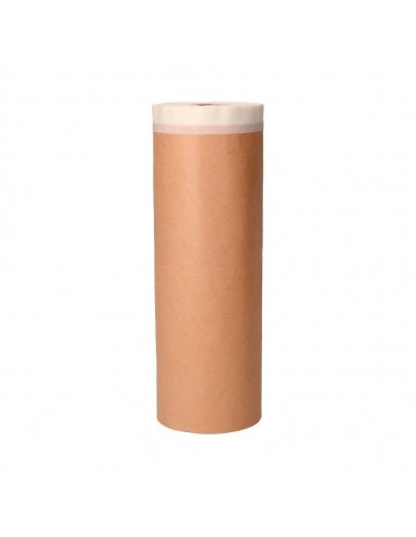 Papel con cinta adhesiva para pintor 30 cm x 20 m