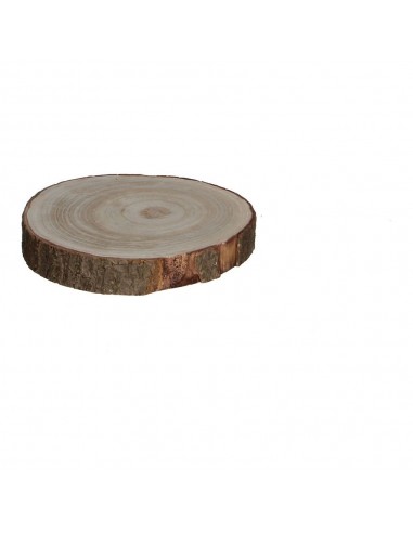 Base decorativa tronco de madera ø20 x 3 cm