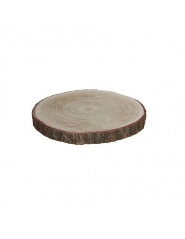 Base decorativa tronco de madera ø30 x 3 cm