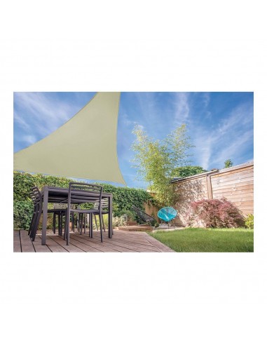 Toldo vela triángulo 3,60 x 3,60 x 3,60 m color arena