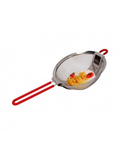 Colador inoxidable con mango de silicona ø20 cm