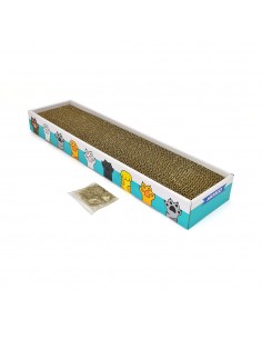 Rascador para gatos con catnip taby cat 48x13x5cm nayeco
