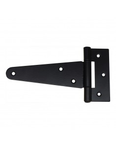Bisagra forma t, de acero con acabado negro, 150 x 90 mm