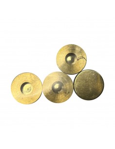 Pack 4 unid. embellecedor latón roscado liso 18 pulido edm