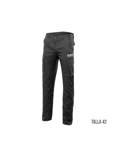 Pantalon largo negro talla-m serigrafiado