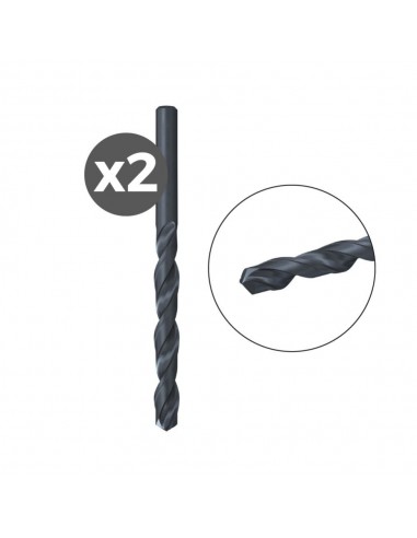 Broca para metal hss-r din 338, ø1,00 x 12/34 mm, 2 uds