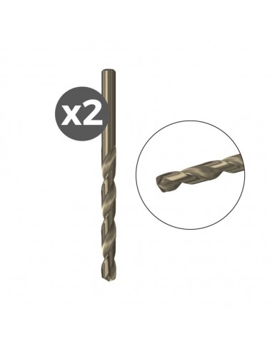 Broca para metal hss-co, ø1,00 x 12/34 mm, 2 uds