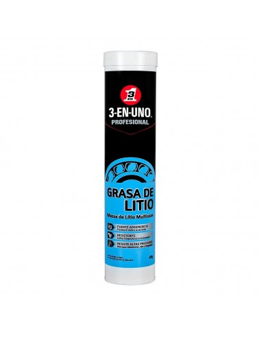 Grasa de litio multiusos 3 en 1 tubo 400 g