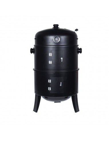 Barbacoa tipo barril para ahumar color negro ø47 x 78 cm