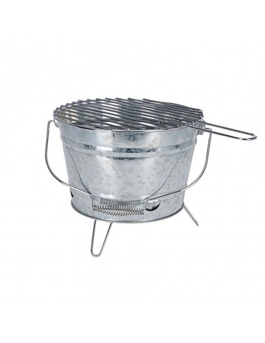 Barbacoa portátil de zinc modelo barril ø27 cm